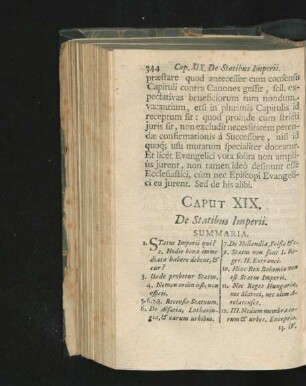 Caput XIX. De Statibus Imperii.