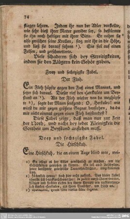 Drey und sechszigste Fabel. Die Hirschkuh