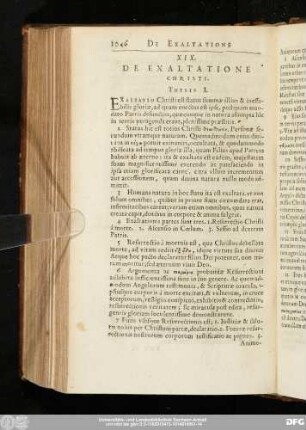 XIX. De Exaltatione Chirsti.