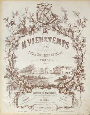 Trois morceaux de salon pour le violon avec acct. de piano : op. 32. 1, Souvenir de Beauchamps