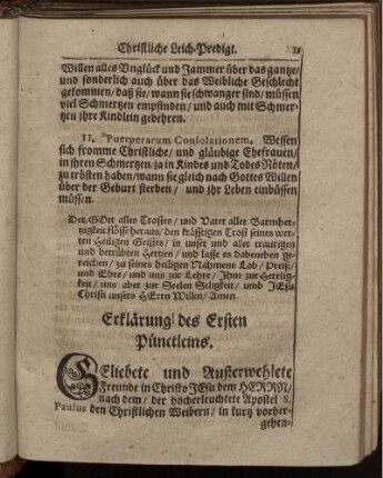 Erklärung des Ersten Pünctleins