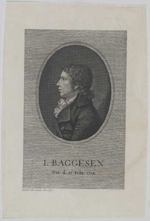 Bildnis des I. Baggesen