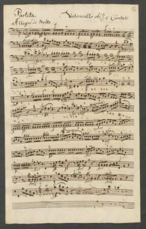 Violoncello obligato e Cembalo