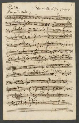 Violoncello obligato e Cembalo