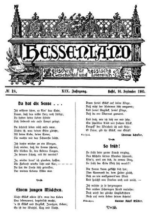 No. 18, 16. September 1905