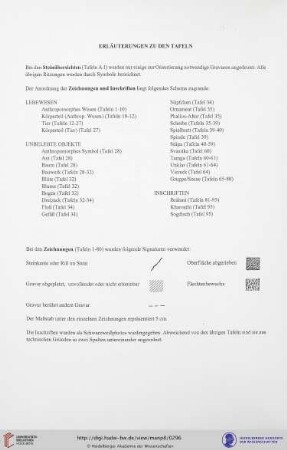 Erläuterungen zu den Tafeln