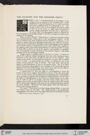 The Straight and the Modified Print