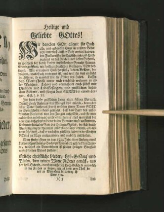Heilige und Geliebte GOttes!