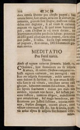 102-113, Meditatio Pro Feria tertia; ...