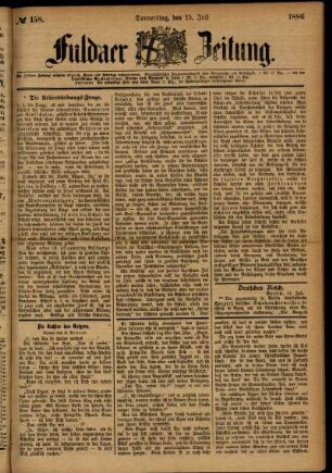 Ausgabe vom Donnerstag, den 15. Juli 1886.
