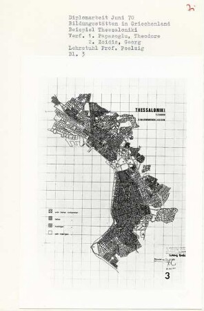 Bildungsstätten in Griechenland, Thessaloniki (Diplomarbeit bei Peter Poelzig): Plan, Einkommensklassen 1:200000