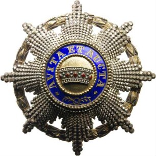 Österreichisch-kaiserlicher Orden der Eisernen Krone - Bruststern zur 1. Klasse mit Kriegsdekoration