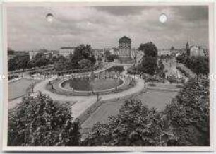 Mannheim, Friedrichsplatz und Wasserturm