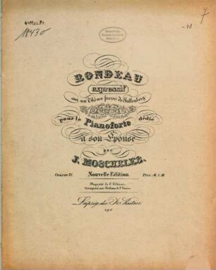 Rondeau expressif sur un thème favori de Gallenberg : pour le pianoforte ; oeuvre 71