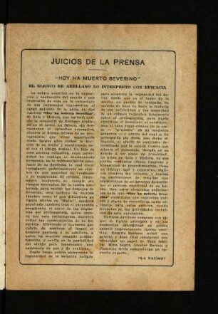 Juicios de la prensa