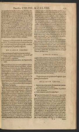 Decisio CXLVIII.