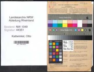 Entnazifizierung Otto Kattwinkel , geb. 06.01.1901 (Lehrer)