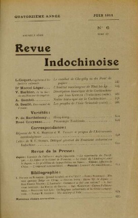 Juin 1911. No. 6