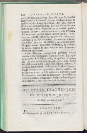 De Aetate Fragmetum
