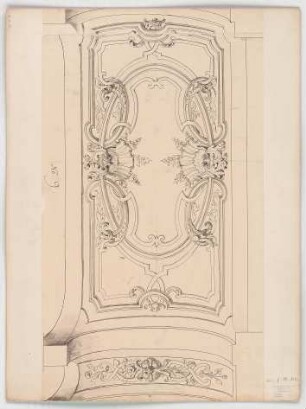 Thiersch, Friedrich von; München; Justizpalast - Zentralhalle, 1. OG (Deckenabwicklung)