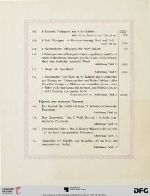 Figuren aus weissem Marmor (Nr. 148-171)