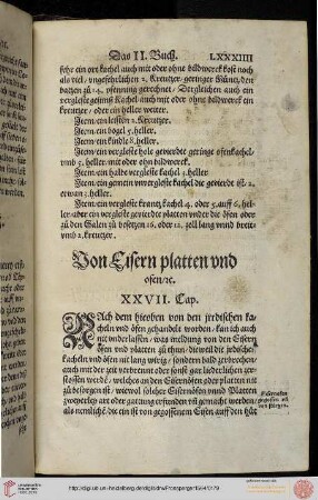 Von Eisern platten vnd ofen