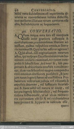 40. Conversatio