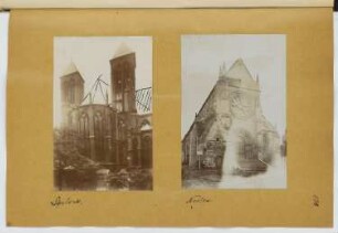 Kirche, Nesles / Kirche, Chalons-en-Champagne: Ansichten (aus: Skizzen- und Fotoalbum 10)