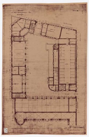 Königliches Residenzschloss Posen, Posen: Grundriss Marstall EG 1:100