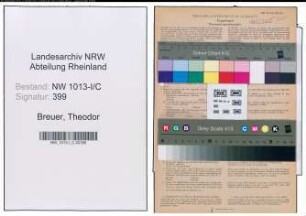 Entnazifizierung Theodor Breuer , geb. 10.10.1908 (Elektriker)