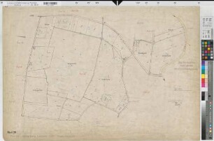 Liesborn (Wadersloh), Flurbereinigung Liesborn, Bl.28 Zuteilungskarte Flur 28