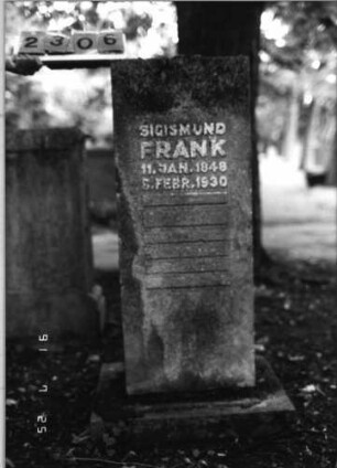 Grabstein 2306 [Hahn S. 69 Grab-Nr. Ur.II-58]