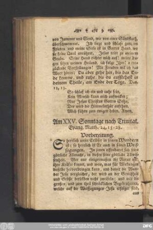 Am XXV. Sonntage nach Trinitat. Evang. Matth. 24, 15 - 28.