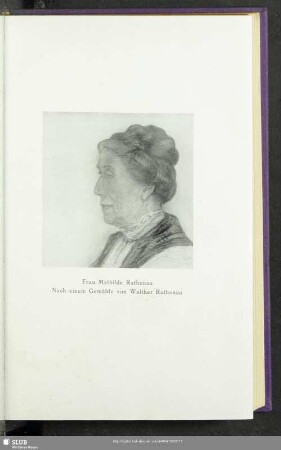 Frau Mathilde Rathenau