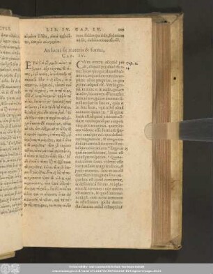 An locus sit materia & forma, Cap. IV.