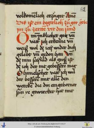 [62r - 65r] Gebet zu Gottvater.