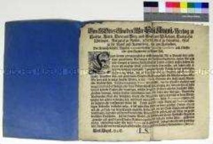 Patent von Ernst August Herzog von Sachsen-Weimar gegen Zwangsrekrutierungen und Menschenraub