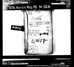 Der Untervogt in Ihrhove und Esclum