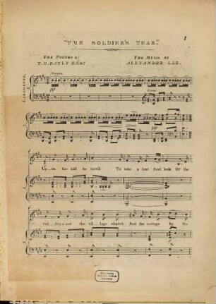 The soldier's tear : a national ballad