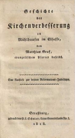 Kurzgefasste Rothenburgische Religions- und Kirchengeschichte