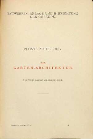 Die Garten-Architektur