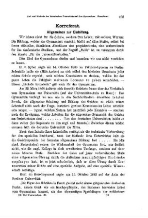 Ziel und Methode des lateinischen Unterrichts auf dem Gymnasium mit Rücksicht auf die revidierten Lehrpläne vom 31. März 1882 : [Korreferat]
