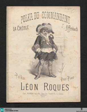 Polka du commandant : La créole de J. Offenbach