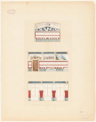Neues Museum auf der Museumsinsel, Berlin: Saal für griechische Kunstwerke: 3 Wandansichten