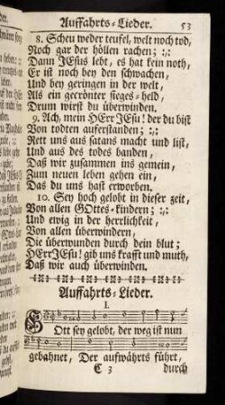 53-61, Auffahrts-Lieder