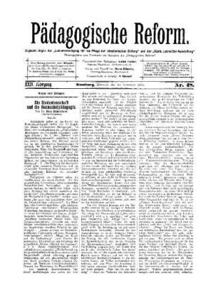 Die Studentenschaft und die Hochschulpädagogik : (Schluß folgt)