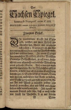 Zweytes Stück.