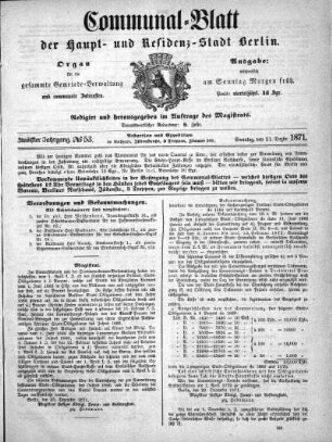 1871,53: No. 53, 31. Dezember 1871
