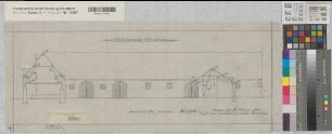 Wocklum (Balve) Ökonomiegebäude Schweinestall Ansicht 1928 1 : 100 23 x 64 Bleistiftzeichnung Landsberg-Velensches Bauamt Landsberg-Velen