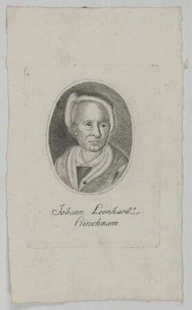 Bildnis des Johann Leonhard Hirschmann